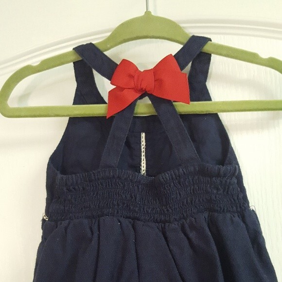 Tommy Bahama Navy Embroidered Boho Romper - Picture 5 of 5